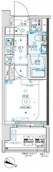 クレイシア横濱阪東橋の間取り画像