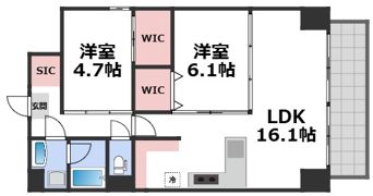 ブエナビスタ阿波座タワーの間取り画像
