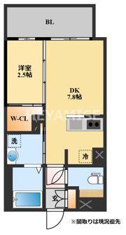 フロンティアききつⅢの間取り画像