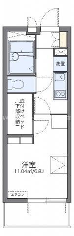 レオパレス瓦町の間取り画像