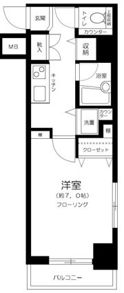 パレステュディオ ドルチェ 日本橋イーストの間取り画像