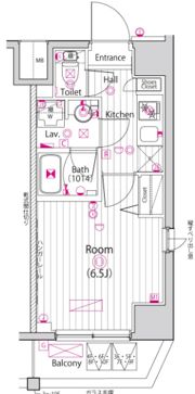 ガーラ・クレスタ横濱関内の間取り画像