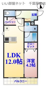 COCOON蘇我の間取り画像