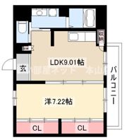 IVY元八事の間取り画像