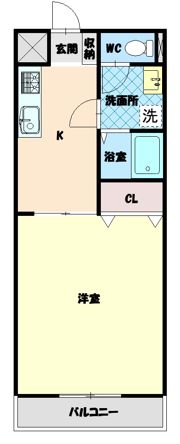 さつきハイツの間取り画像