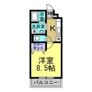 アンプルール リーブル すみれⅠの間取り画像