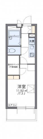 レオパレスアゼリア蛍池の間取り画像