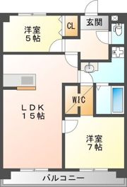グローハイツの間取り画像