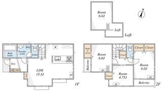 元和泉2丁目戸建ての間取り画像