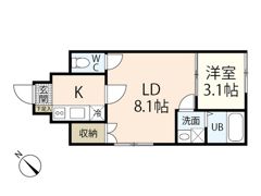 リバーノース庚午の間取り画像