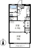 西荻コーポの間取り画像