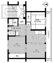 ビレッジハウス直方2号棟の間取り画像