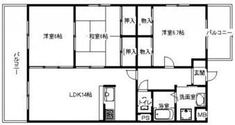 ベルメゾンの間取り画像