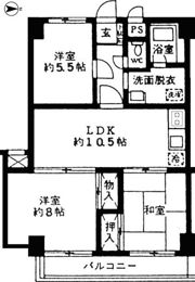 シャルム西山の間取り画像