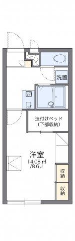 レオパレスサニーコート上東Aの間取り画像