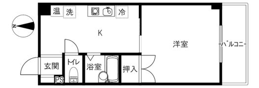 サンハウスK1の間取り画像