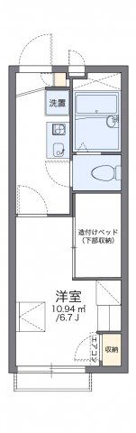 レオパレス茶山の間取り画像