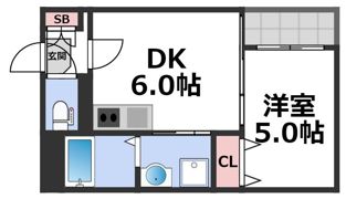 ハーモニーテラス巽南の間取り画像