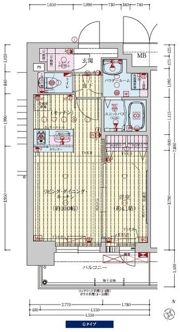 プレサンス新大阪イオリアの間取り画像