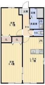 カレン中砂Ⅱの間取り画像