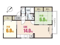 グリーンヒルズ 1号館の間取り画像