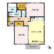 カサベルデ Aの間取り画像