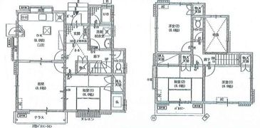 野本邸貸家の間取り画像