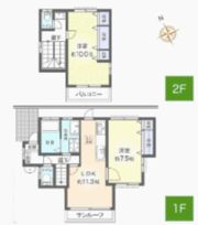 富士見市水子戸建の間取り画像