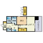 デルソーレ天神の間取り画像