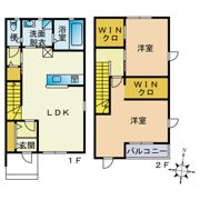サンホークス学園通りの間取り画像