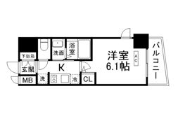 エステムコート神戸元町Ⅱグレイドの間取り画像