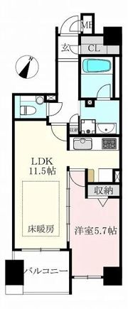 Dクラディア目黒本町の間取り画像