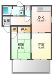 カレッジ東野B棟の間取り画像
