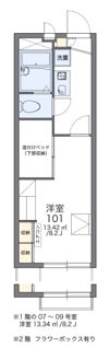レオパレス霞ヶ関第二の間取り画像