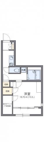 レオパレスマロンハイツ Ⅲの間取り画像