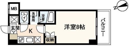 パレグレース中筋の間取り画像