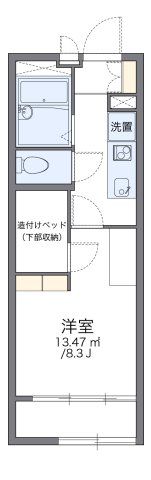 レオパレスヒルサイド今宿の間取り画像