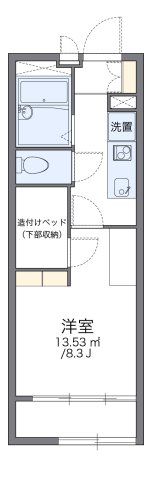 レオパレスヒルサイド今宿の間取り画像