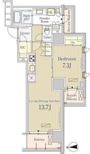 パークアクシス池田山の間取り画像