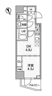 SYFORME江戸川橋の間取り画像