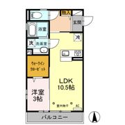 グラン・ブルーエスターテ矢中の間取り画像