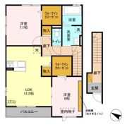 ウエストハイム Ⅳの間取り画像