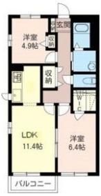 ミーム江木の間取り画像