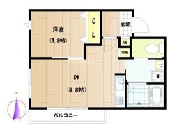 パーシモン武蔵関の間取り画像