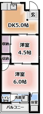 マンションハピネスの間取り画像