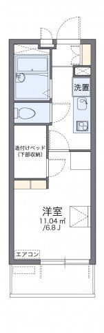 レオパレスシャルム花園の間取り画像