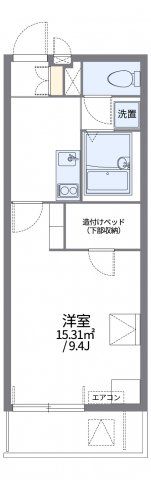 レオパレスビューヒルズテンの間取り画像