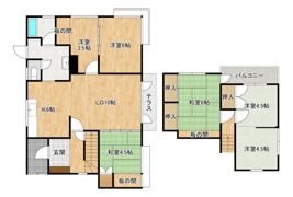 札幌市清田9条3丁目戸建ての間取り画像