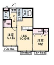 グランマスト高柳 B棟の間取り画像