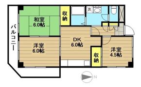 本橋ハイツの間取り画像